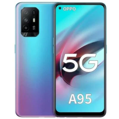 6.43'' Oppo A95 5G Mobile Phone Android 11.0 48.0MP 30W 8GB/256GB 4300mAh Unlock - Image 1 of 4