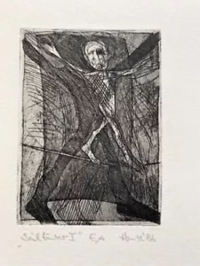 Ataque de cuerda I. EA. Grabado original de Rainer Henze. 1986. Tamaño de hoja aprox. 21 x - Imagen 1 de 2