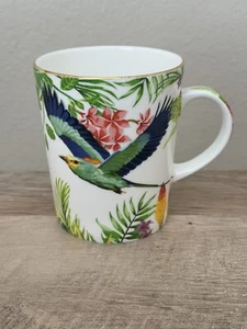 Maxwell & Williams Cashmere Birds Of Paradise Mug Cup Coffee Tea Tropical - Picture 1 of 9