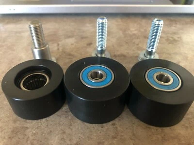 Juego de 3 rodillos de cadena Honda con rodamientos y pernos 1978 - 1980 CR250R 1979-80 CR125R Foto 1 de 4