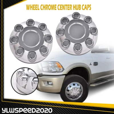 4pcs Fit For 03-13 Dodge Ram 2500 3500 17" Wheel Hub Center Caps Chrome 8 Lug - Image 1 of 4