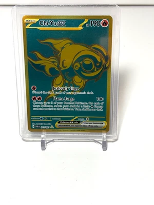 Pokemon Paldea Fates Chi-Yu EX Gold Hyper Rare #241/091 - Image 1 of 2