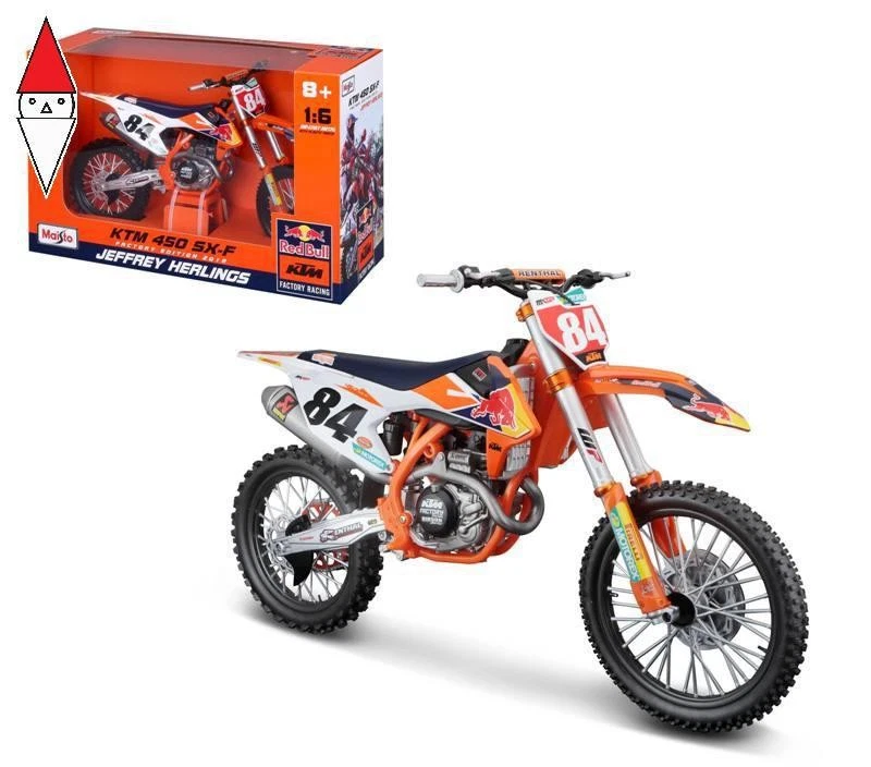 MODELLINO MAISTO RED BULL KTM SUPERCROSS SX450 1/6 JEFFREY HERLINGS - Immagine 1 di 1