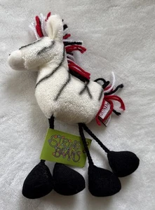 Peluche cebra GUND cuerda frijoles semilla de amapola animal de peluche - Imagen 1 de 4