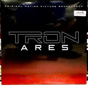 NINE INCH NAILS - TRON ARES OMPS 2LP New NIN Music LE TRANSLUCENT RED Vinyl MINT - Picture 1 of 6