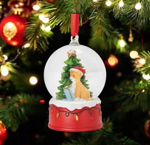 Mini Weihnachten Ingwer Katze Schneekugel hängend Ornament Deko Wasserkugel 2 1/2" - Bild 1 von 9