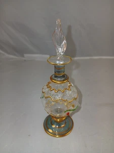 Hand Made Blown Glass Egyptian Perfume Bottle - Picture 1 of 7