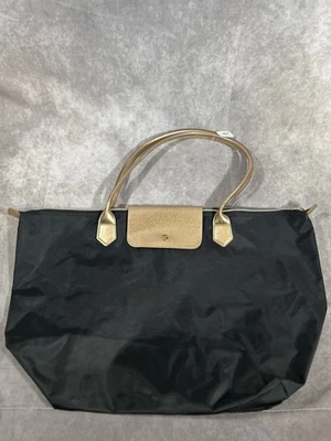 Bolso de Mano Grande Bath and Body Works Azul Marino Negro con Cremallera Nuevo con Etiquetas Foto 1 de 4