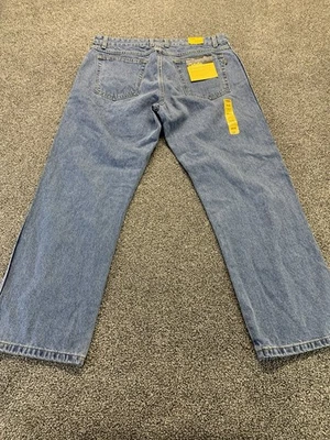 Cabelas Jeans Mens 36x30 Blue Relaxed Fit Light Wash Denim Workwear Outdoor - Image 1 of 4