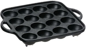 Fabricante Takoyaki de hierro fundido Ishigaki 16 agujeros negro 20 cm de largo x 20 cm de ancho x 682 - Imagen 1 de 4
