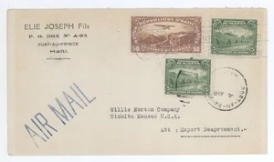 Port Au Prince Republic Haiti Wichita Air Mail Cover 327 C5 American Bank Note - Picture 1 of 1