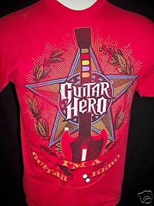 T-Shirt GUITAR HERO Youth rot Größe XLARGE 18 - 20 neu mit Etikett - Bild 1 von 1