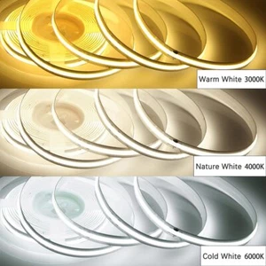 DC 12V 320COB LED Strip Light High Density Linear Light 1/5/10M super bright - Picture 1 of 14
