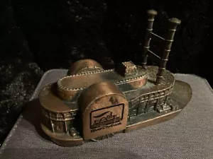 Vintage BANTHRICO CHICAGO “River City Bank” Copper Piggy Bank - Picture 1 of 12