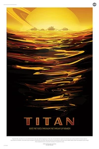 Titan NASA Space Tourism Space Print Poster - Picture 1 of 1