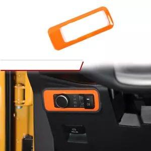 Headlight Lamps Switch Cover Decor Bezels For Ford Bronco 2021+ Orange Interior - Imagen 1 de 11
