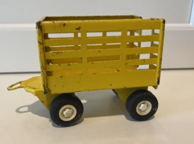 Vintage Tonka Farm Tractor Wagon (55320) Cool Yellow Trailer Only - Good Cond - Image 1 of 4