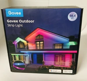 🏡 Govee Outdoor Strip Light H6176 RGBIC, Wi-Fi Smart App Control 98.4ft Alexa - Picture 1 of 2