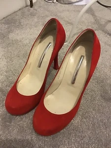 Strutt Coutture Red Suede Shoes - Picture 1 of 10