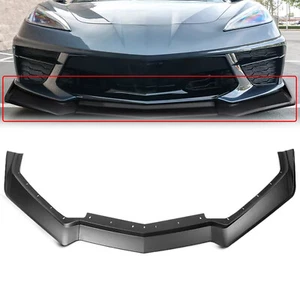 Fits for 20-24 Chevy Corvette C8 5VM Style Matte Black Front Bumper Lip Splitter - Foto 1 di 12