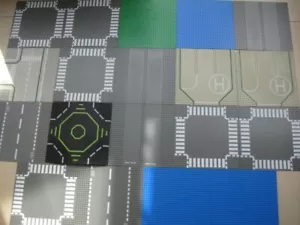 19 Large Lego Building Plates Blue Roads Retro 32x32 25x25cm - Picture 1 of 14