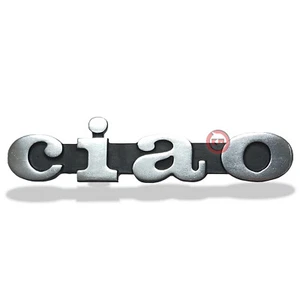 TARGHETTA STEMMA IN ALLUMINIO TIPO ORIGINALE CICLOMOTORE PIAGGIO CIAO 50 - Imagen 1 de 4