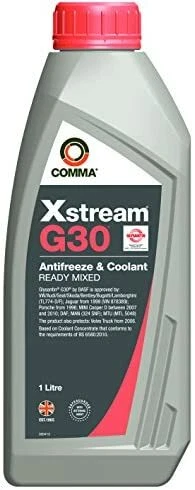 New Comma XSM1L 1L Xstream G30 Antifreeze And Coolant Ready Mixed A High Qualit - Image 1 of 1