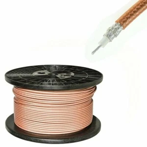100FT RG316 Kabel 50 omów Wysokotemperaturowy koncentryczny przewód koncentryczny RF M17/113 - Zdjęcie 1 z 2