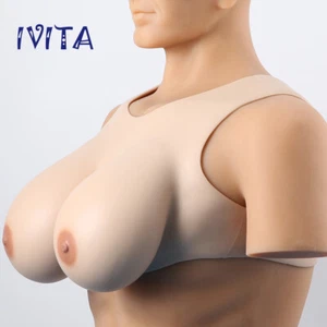 E-K Cup Silikonbrüste Drag Queen CD TG Brustprothese Fake Boobs Enhancers - Bild 1 von 27