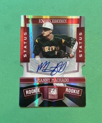 2010 MANNY MACHADO Elite Extra Edition Status Signature Auto /50 Parallel Rc - Image 1 of 2