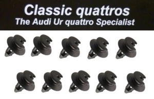 10 x CLIPS DE FIJACIÓN DE TARJETA DE PUERTA AUDI UR QUATTRO TURBO CUPÉ-50-80-90-100 - Imagen 1 de 2