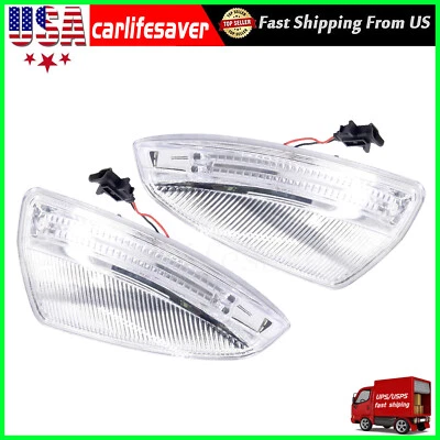 Pair Door Mirror Turn Signal Lights For Mercedes Benz W164 ML350 ML450 ML500 Foto 1 de 4