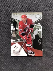 2003-04 UPPER DECK BLACK DIAMOND JEFF O’NEILL DOUBLE BLACK CLARITY #ed 3/10 - Picture 1 of 2