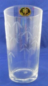 Vintage Sasaki Crystal Bamboo Multisided Stem Flat Tumbler 10 Oz. - Picture 1 of 8