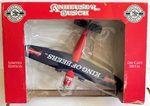 BANCO MODELO AVIÓN METAL FUNDIDO A PRESIÓN FORD TRIMOTOR CERVEZA BUDWEISER con CAJA LIBERTY - Imagen 1 de 6
