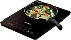 Electric Single Induction Hob with Built-In Timer and Adjustable Temperature 