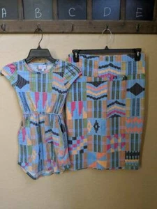 RARE Lularoe LLR Mommy & Me SZ 6 MAE and LG CASSIE - Picture 1 of 3