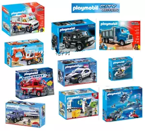 Playmobil City Action Set - Police/Ambulance/Speedboat/Truck/Jeep/Car /Fire - Picture 1 of 53