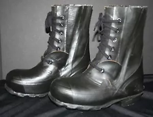 VTG Men's U.S. Navy Rain Galoshes Work Boots 5W 6.5/7 BRISTOLITE NM Waterproof - Picture 1 of 11