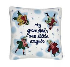 My Grandkids Are Little Angels 12” Throw Pillow Decor Mother's Day Gift Winter