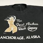 Vintage 1979 XL The Great Alaska Bush Company Anchorage Alaska Pojedynczy haft 
