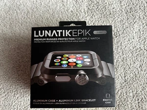 Apple Watch Lunatik Epik black metal bracelet - Picture 1 of 10