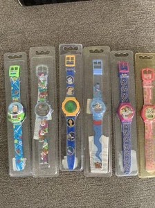 6 New DISNEY Pocahontas-ALADDIN-Snow White-BUZZ Hologram Musical Digital Watch’s - Picture 1 of 10