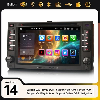 64Go Android 14 Carplay Autoradio Navi CD Kia Sportage Carnival Sorento Rio Ceed - Photo 1/4