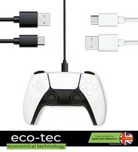 Standard USB to USB-C Charging Cable Lead for Sony PS5 Controllers - Picture 1 of 6
