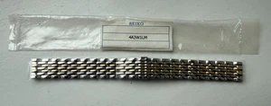 OEM Seiko Stahl & Gold Uhr 15mm Armband Band 4A3W1LM für 1N00-0RV0 SUJG20P1 - Bild 1 von 2