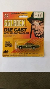 Sgt Rock Diecast Metal Military Police Car 1982 DC Comics ahi Azrak Hamway RARE - Picture 1 of 5