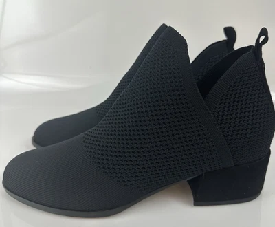 Botines Eileen Fisher negros de punto inteligente zapatos talla 8,5 Foto 1 de 4