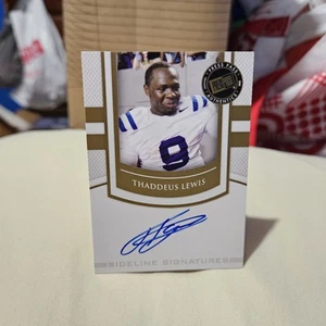 Autographed Thaddeus Lewis 2010 Press Pass Sideline Signatures Card #SS-TL - Picture 1 of 2