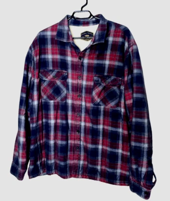 FREEDOM FOUNDRY XL Faux Fur Sherpa Lined Shacket Shirt Mens Corduroy Jacket - Image 1 of 4